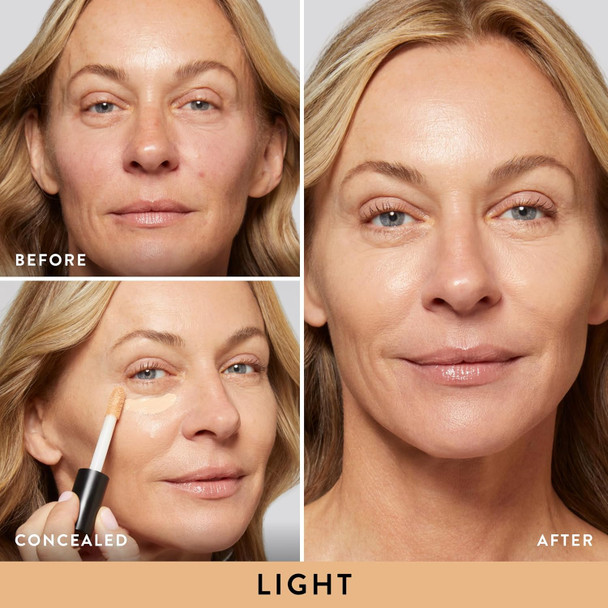 Laura Geller York The Ideal Fix Concealer - Light - Buildable Medium To Full Coverage Liquid Concealer - Covers Under Eye Dark Circles & Blemishes - Long-Lasting