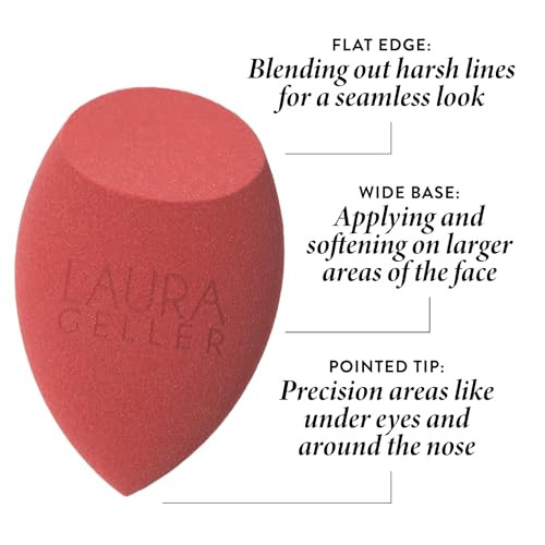 Laura Geller Quench-N-Tint Hydrating Lightweight Tinted Moisturizer Medium + Latex- Full Face Makeup Blending Sponge - Sheer Foundation For Daily Use