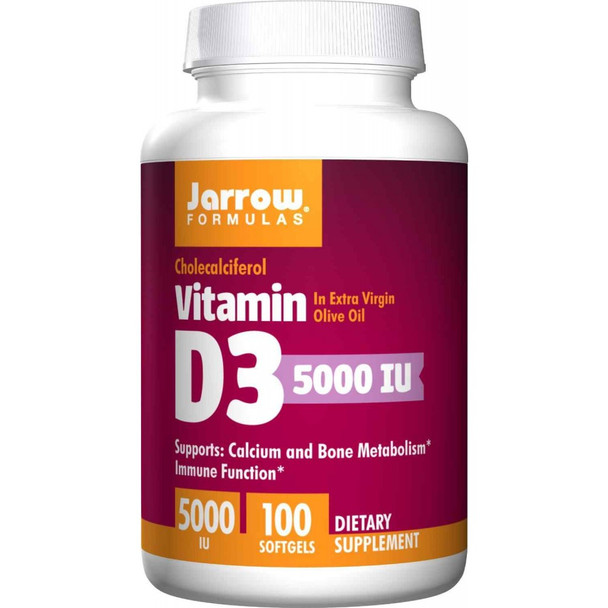 Jarrow Formulas Vitamin D3 5000 Iu - 100 Softgels