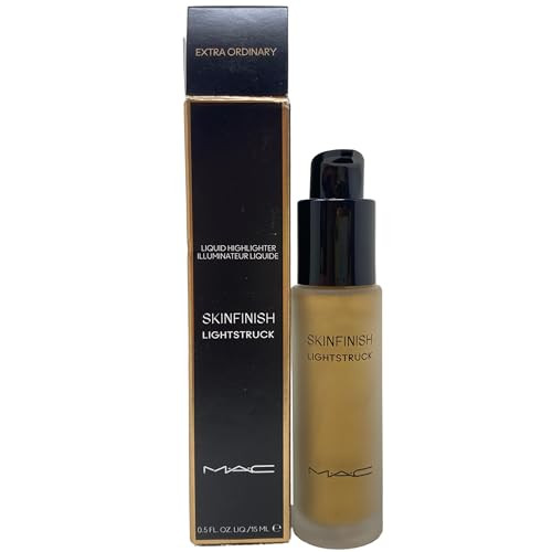 M.A.C Cosmetics Skinfinish Lightstruck Liquid Highlighter - Extra Ordinary - (Yellow Gold) 0.5 Fl Oz / 15 Ml