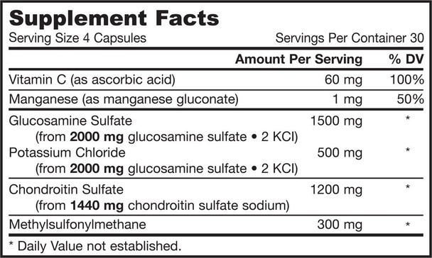 Glucosamine/Chond/Msm, 120.00 Ct