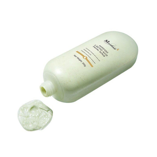 Mashata Avocado Oil & Lactic Acid Facial Scrub For Skin Care - 300 Grams Facial Skin Care Product Used As Face Scrub For Glowing Skin