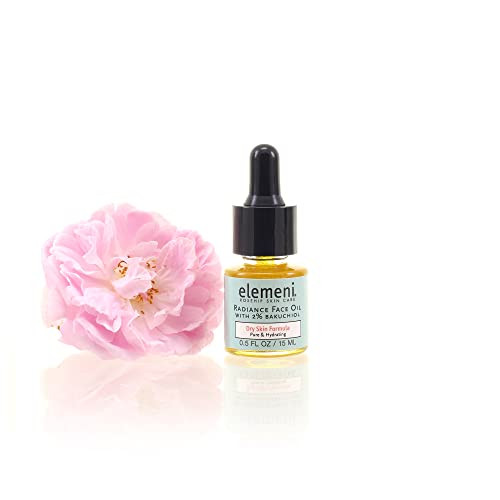 Max Green Alchemy Elemeni Radiance Face Oil Dry Complexion 0.5 Fl Oz Rosehip Seed Oil Refines Fine Lines & Wrinkles Natural Source Retinoic Acid Absorbs Easily Bulgarian Rose & Neroli Organic Anti-Aging Vegan