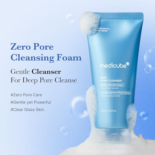 Medicube Zero Pore Cleanser Duo: Zero Foam Cleanser And Zero Pore Clear Blue Casule Facial Deep Cleanser Holiday Stocking Stuffers Stocking Stuffers For Teen Girls