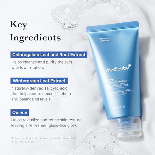 Medicube Zero Pore Cleanser Duo: Zero Foam Cleanser And Zero Pore Clear Blue Casule Facial Deep Cleanser Holiday Stocking Stuffers Stocking Stuffers For Teen Girls