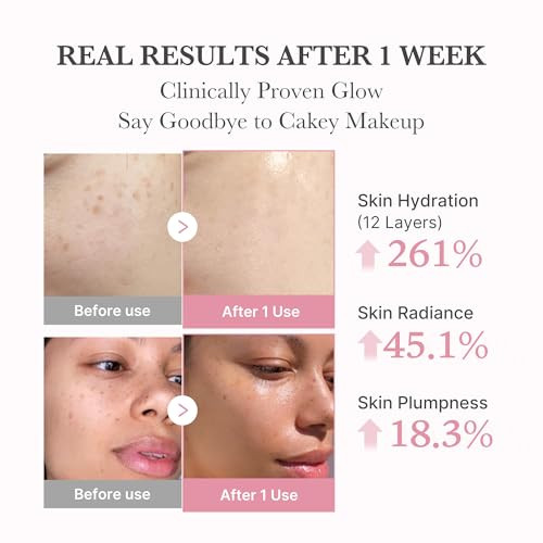 Medicube Viral Bubble Serum And Jelly Brush Duo: Pdrn Pink Collagen Bubble Serum And Jelly Brush Lightweight Bubble-To-Glow Firming Skincare & Easy Applicator Korean Skincare Stocking Stuffers