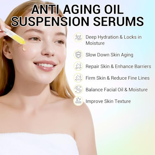 Mopayzer 4D Hyaluronic Acid Serum With Collagen Oil Suspension Serums For Barrier Repair Facial Firming & Moisturizing Anti Aging Serum For Balance Oil & Water 30 Pcs Single-Use Vial For Sensitive Skin