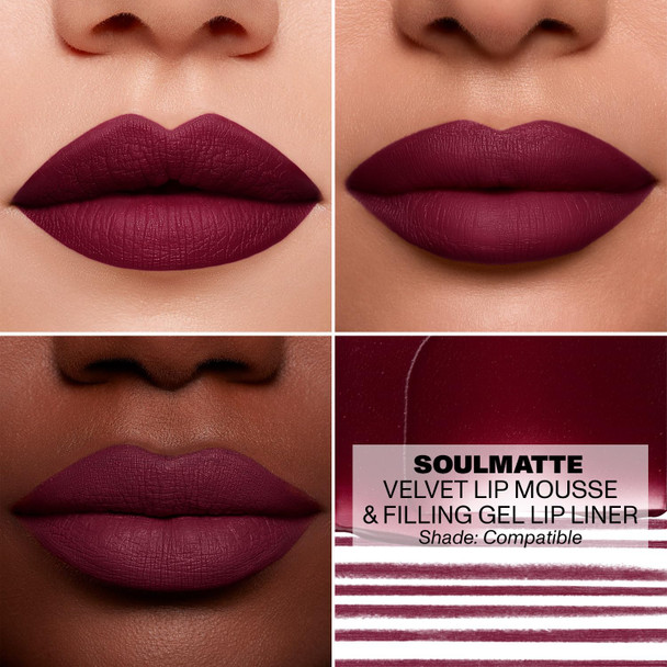 Morphe Soulmatte Velvet Lip Mousse - Air-Whipped Matte Lipstick For Women With Vitamin E To Hydrate Soften & Smooth - Provides Long Lasting & Velvety Formula - Whipped (0.13 Fl Oz)