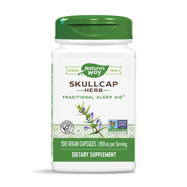 Nature'S Way Scullcap Herb 850 Mg 100 Capsules