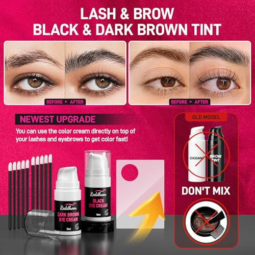 Novobey 6 In 1 Lash Lift & Brow Lamination Kit Brow & Lash Lift Kit With Double Black Brown Color Curling Perming & Voluminous Lashes Brows With Complete Tools Salon & Home Use S For Her