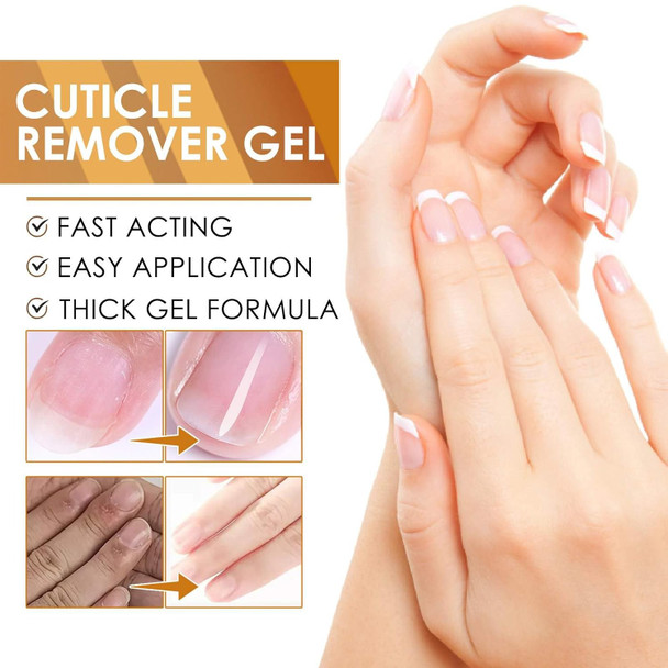 Omexry Instant Cuticle Remover Gel Professional Cuticle Softener Cuticle Remover Liquid Nail Cuticle Remover Gel Removedor De Cuticula Cuticle Softener For Nails (2Pc)