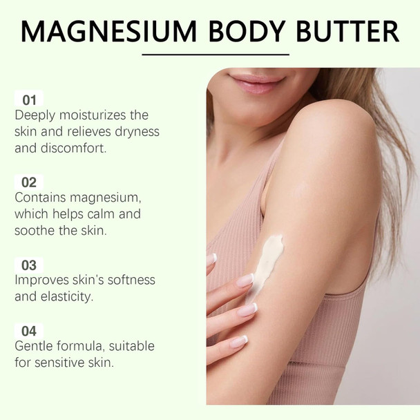 Omexry Neuropathy Cream Magnesium Body Butter Magnesium Cream Deeply Moisturizes Skin Keep Soft Smooth Lotion Suitable For All Skin Types (2Pc 1)