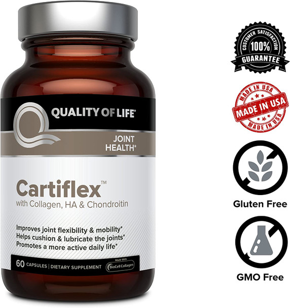 Quality of Life - Improves Joint Flexibility and Mobility - Promotes Joint Health - Cartiflex  60 Vegicaps