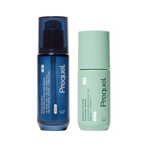 Prequel Skin Multi-Quench Hydration Mist + Plumping Hydration Serum Bundle Facial Mist And Hydrating Serum Set