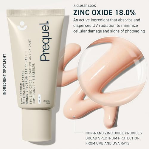 Prequel Skin Sun Barrier Mineral Sunscreen & Lucent-C Vitamin C Serum