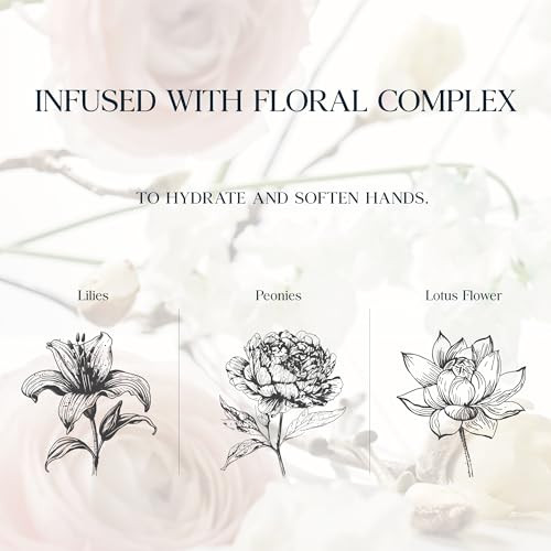 Purebble Foaming Hand Soap Floral Purple 10.14Fl.Oz (Refill Pack Of 3) With Hyaluronic Acid Floral Scent For Kitchen And Bathroom Cruelty Sulfate