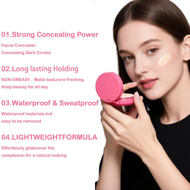 Reepic Cosmer Peptide Bouncees Foundation Foundation For Older Women Hydrating Age-Defying Makeup For Mature Skin And All Skin Types Natural Medium Buildable Coverage Satin Finish (Ivory White 1Pcs)