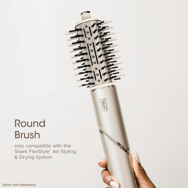 Shark Flexstyle Round Hot Air Brush Attachment For Blow Dryers Hair Styling Tool For Straight Wavy Curly And Coily Hair Stone