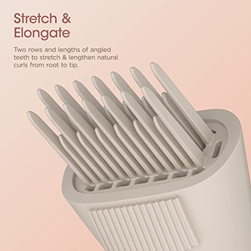 Shark Xskhd4Wtca Flexstyle Wide Tooth Comb Blow Dryer Comb Attachment For Flexstyle Air Styling & Drying System Styling Tool For Curly And Coily Hair Stone