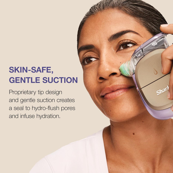 Shark Facialpro Glow At-Home Hydro-Powered Facial System With Depuffi Hot & Cold Therapy Ã¢‚¬Œ Professional Spa Skincare Device For Pore Cleansing Hydration & Radiant Glow Lilac Fh320Pl
