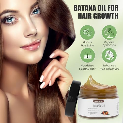 Sovoncare Raw Batana Oil For Natural Hair Growth Dr Sebi Organic From Honduras - 100 Percent Pure Batana Oil Promotes Men & Women Hair Growth And Thickness 4.23 Oz Unrefined Prevents Hair Loss