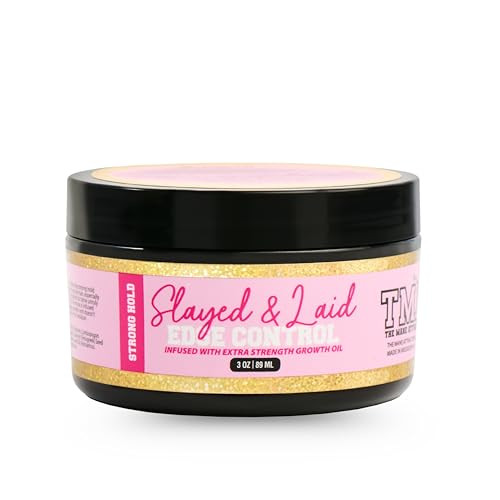 The Mane Attraction Edge Control Gel Ã¢‚¬Œ 3Oz Flake- Strong Hold Growth Gel For Natural Hair Smooth Sleek Edges Without Residue Or Grease