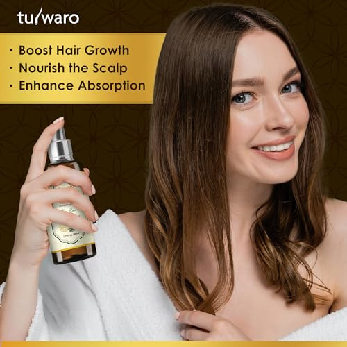 Tuiwaro Rosemary Oil For Hair Growth Ã¢‚¬Œ Spray Kit With Biotin And Castor Oil Hair Repairs Dry Damaged Hair For Strengthening And Healthier 80Ml