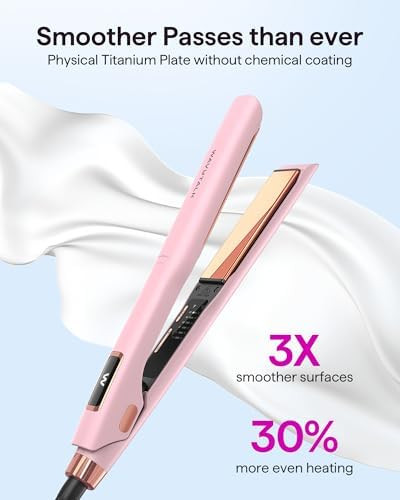 Wavytalk One-Pass Wonder Flat Iron Pink And Blown Away Ionic Hair Dryer Pink
