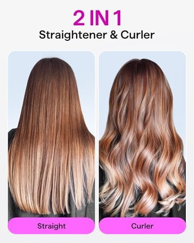 Wavytalk One-Pass Wonder Flat Iron Pink And Blown Away Ionic Hair Dryer Pink