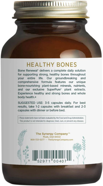 Pure Synergy Bone Renewal | 150 Capsules | Non-GMO | Vegan | Calcium for Bone Health with Natural Magnesium, Vitamin D3, and Vitamin K2