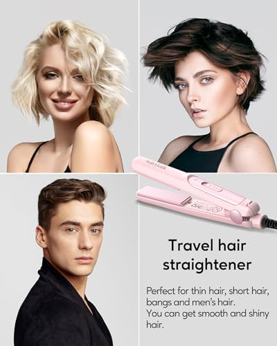 Wavytalk Mini Flat Iron And Steam Hair Straightener Brush