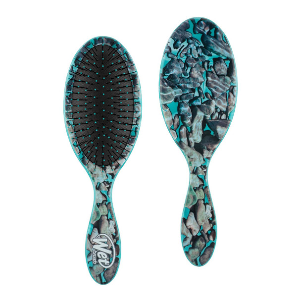 Wet Brush Original Detangling Brush Techno Stone Turquoise - Gently Detangles Hair To Minimize Breakage And Protect Against Split Ends - For All Hair Types