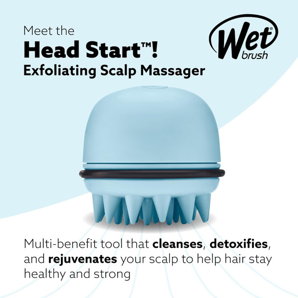 Wet Brush Exfoliating Scalp Massager Head Start Coral Multi-Benefit Brush Cleans Detoxifies & Rejuvenates Your Hair To Stay Healthy And Strong Gentle For Sensitive Scalps