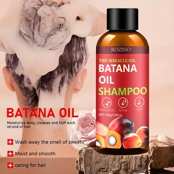 Xiaoks Batana Oil Hair Care Set - Shampoo Conditioner & Hair Boost Oil Trio For Dry Dull Hair - Moisturizes Adds Gloss & Softness Complete Nourishing Routine 3-Piece Kit (Banana)