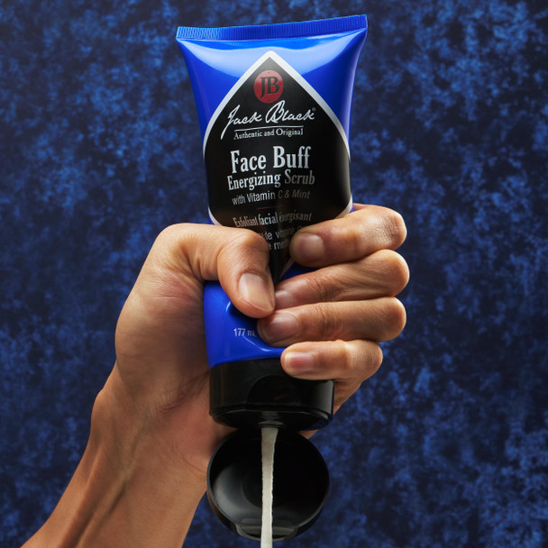 Jack Black Face Buff Energizing Scrub - Mens Face Wash & Pre Shave Scrub Face Cleanser for Men Pre Shave for Men Mens Facial Cleanser Mens Face Scrub Exfoliating Face Wash Jack Black Face Scrub