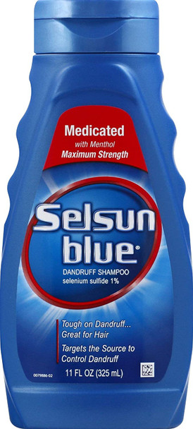 Selsun Blue Dandruff Shampoo Medicated -- 11 fl oz