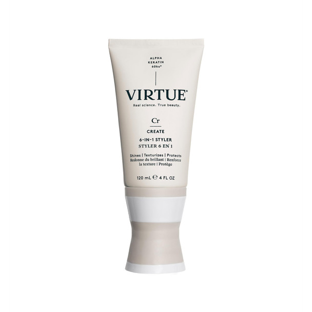 Virtue 6-in-1 Hair Styler Styling Cream with Heat Protection Safe for All Hair Types Color Safe 4 Fl Oz