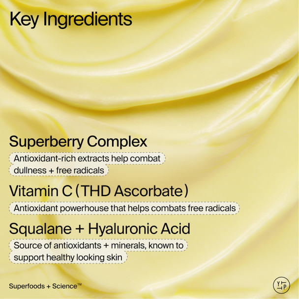 Youth To The People Superberry Dream Mask - Hyaluronic Acid + Vitamin C Face Moisturizer + Overnight Facial Mask Hydrates + Plumps + Brightens Skin Evens Skin Tone For Dry + Dull Skin Non-Greasy-0.5 Fl Oz