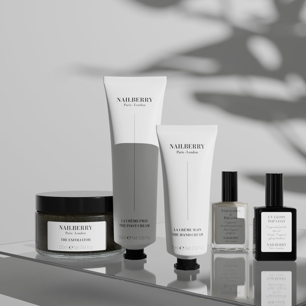 Nailberry Powerful Sugar Body Exfoliator | Hand and Foot Scrub with Brown Sugar | Exfoliating Scrub for Smooth Skin | Sunflower & Sesame Oils | Peppermint Eucalyptus & Rosemary | 100% Natural | 50 ml