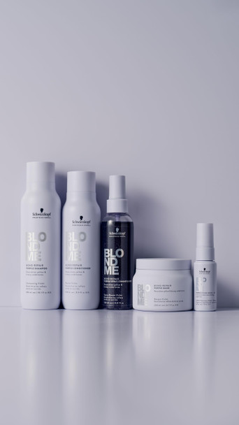 BlondMe Bond Repair Purple Conditioner for Blonde Hair 8.45 Fl Oz | Neutralizes Yellow & Brassy Tones | Lightweight Nourishing & Detangles | For Moisturized Healthy-Looking Cool-Toned Blondes