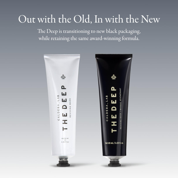 Caldera + Lab The Deep | Men's Organic Hydrating Clay Face Mask for Dry Sensitive & Normal Skin – Vegan Natural & Antioxidant Packed Exfoliating Skincare Facial Treatment