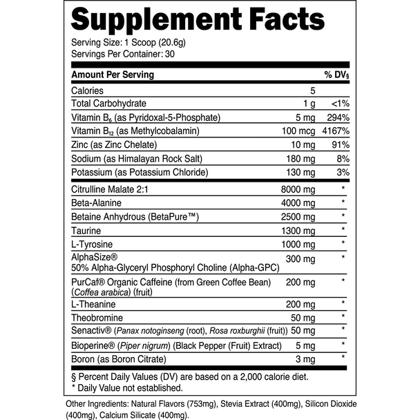 Transparent labs  Bulk Pre-Workout - Pineapple Coconut - 30 Servings