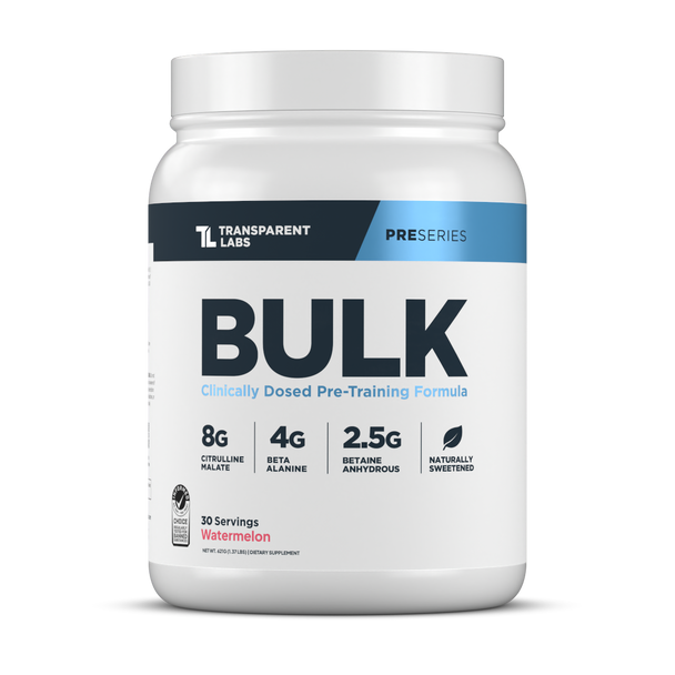 Transparent labs Bulk Pre-Workout - Watermelon - 30 Servings