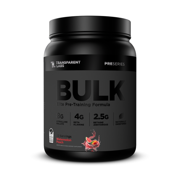 Transparent labs Bulk Black Pre-Workout - Watermelon Peach - 30 Servings