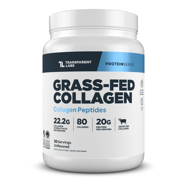 Transparent labs Grass-Fed Collagen Unflavored - 30 Servings