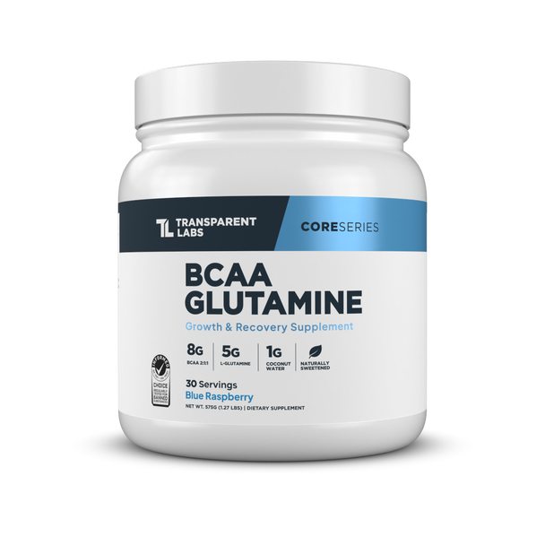 Transparent labs BCAA Glutamine - Blue Raspberry - 30 Servings