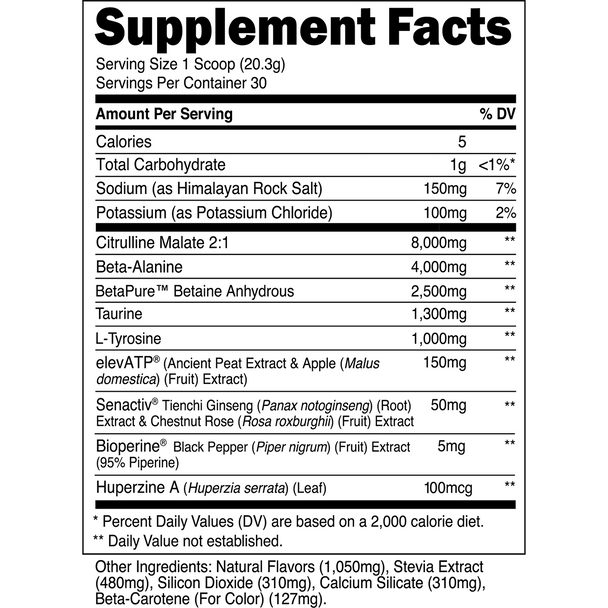 Transparent labs Stim-Free Pre-Workout - Peach Mango - 30 Servings