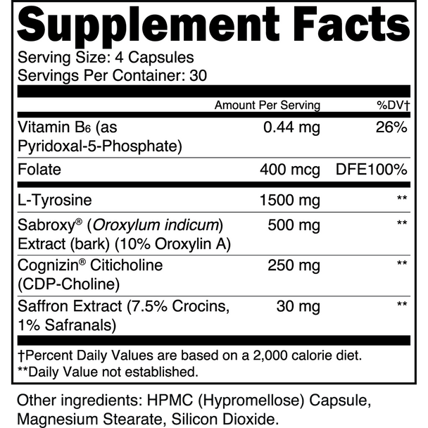 Transparent labs Dopamine+ - 120 Capsules