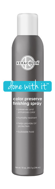 Keracolor Color Preserving Finishing Hair Spray Keratin Infused UV Protection Color Enhancement Buildable Hold 10 Fl Oz