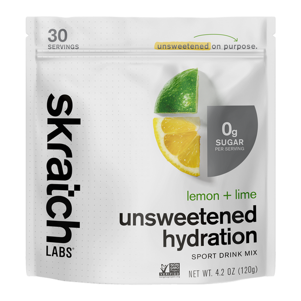 Skratch Labs Unsweetened Hydration Sport Drink Mix - Lemon Lime -  120g